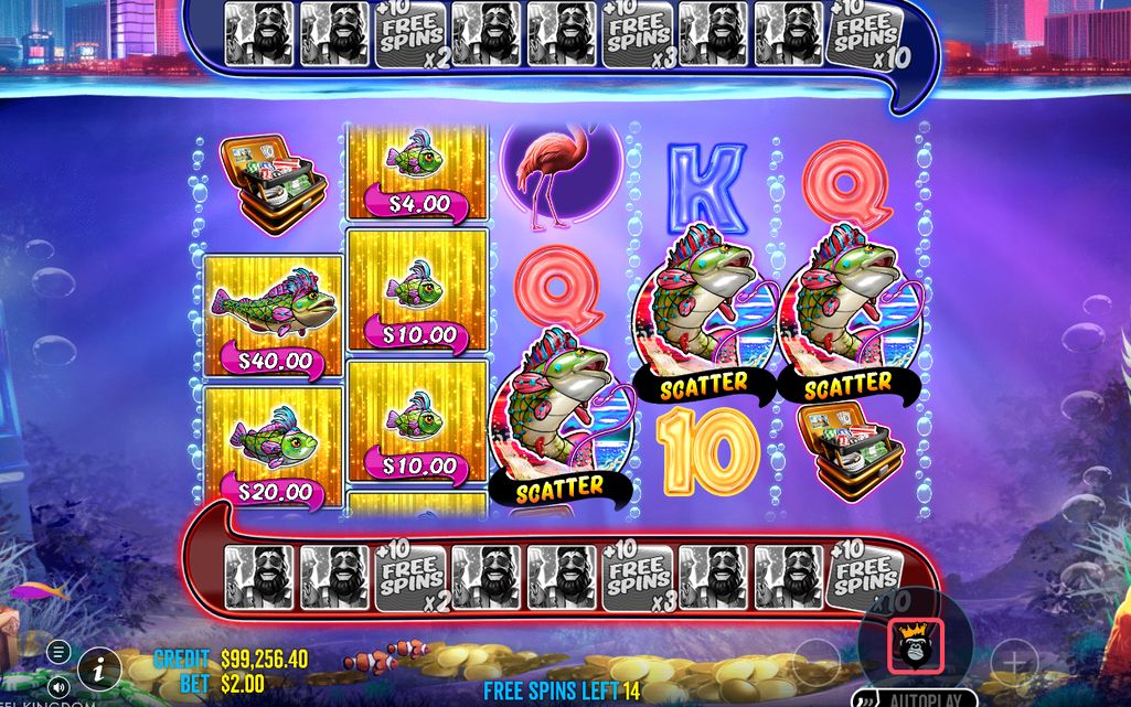 Free Spins mit Fischsymbolen auf den Walzen