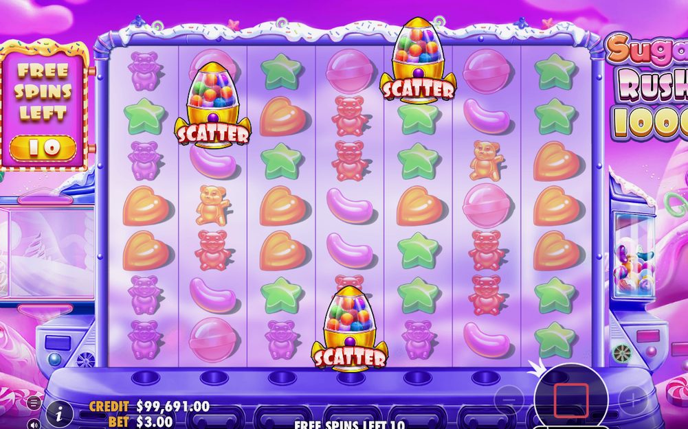 Free-Spins-Runde mit Spezialwalzen im Spielfeld
